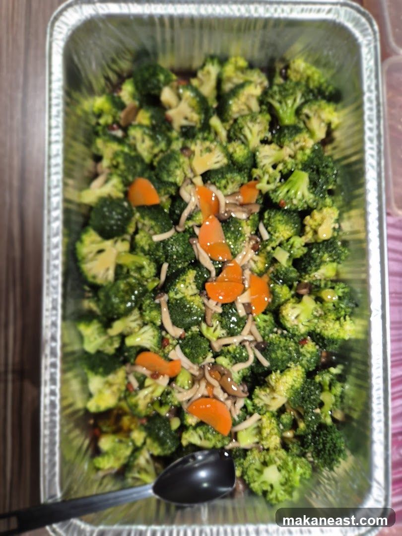 Broccoli with Carrots and Mushrooms