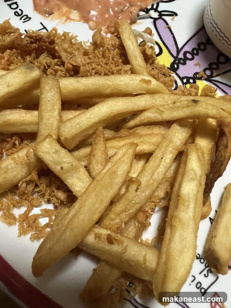 French Fries and Crispy Bits