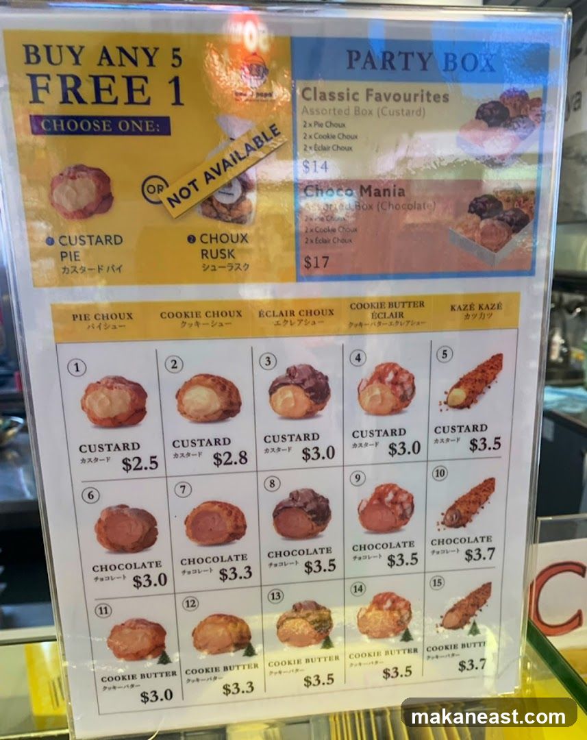 Dessert Menu