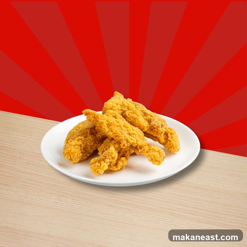 Chicken Strips on a Plate