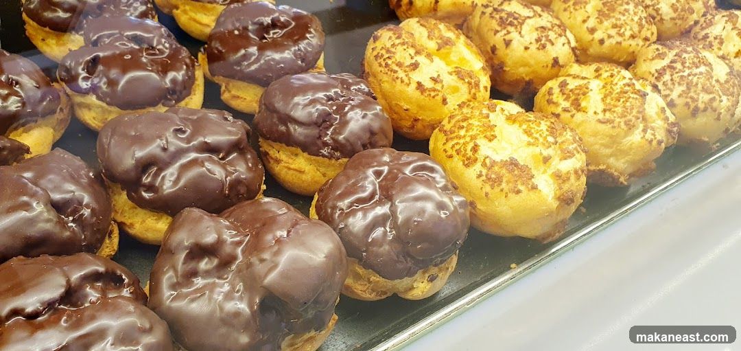 Pastries in a Display Case