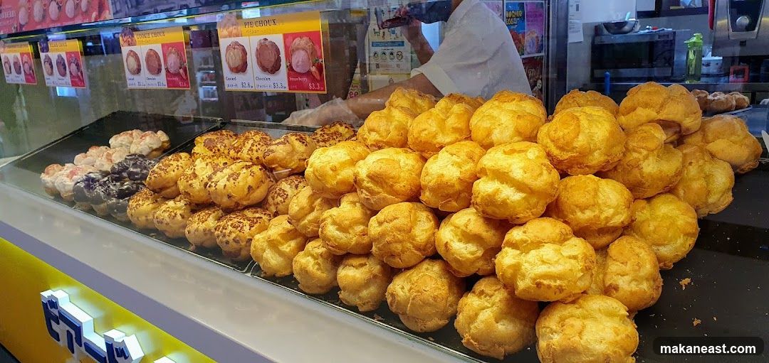 Display of Cream Puffs