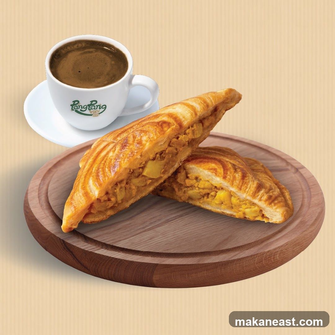 Savory Pastry and Coffee