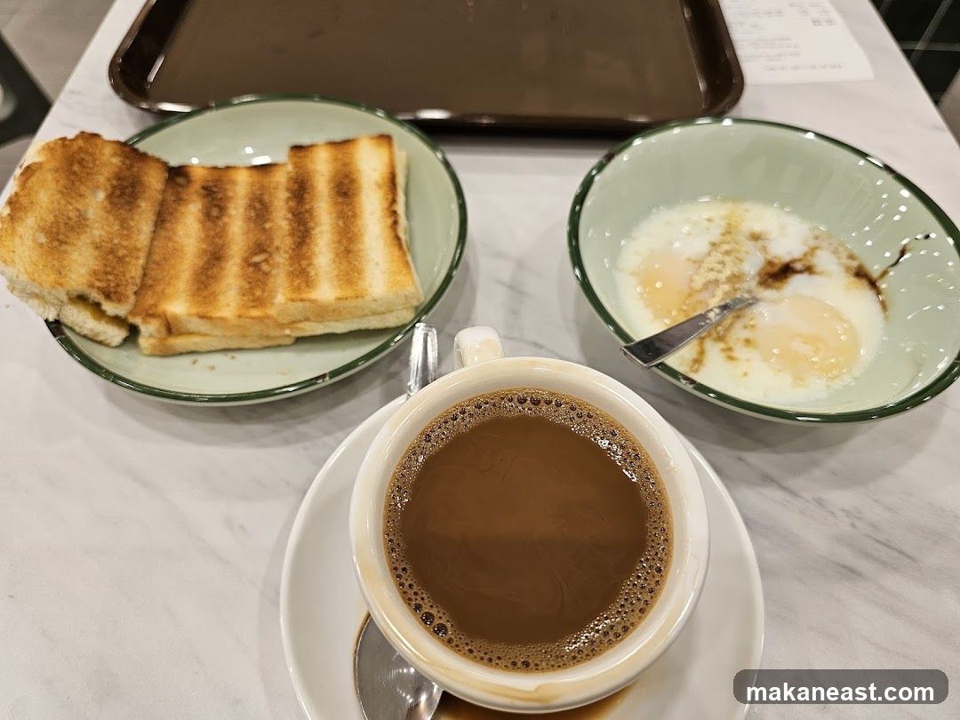 Kopi Toast and Eggs