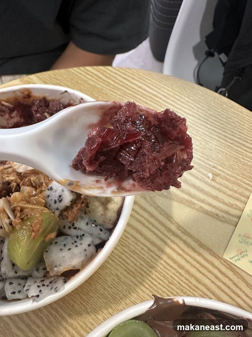 Close-up of Acai Bowl with Spoon
