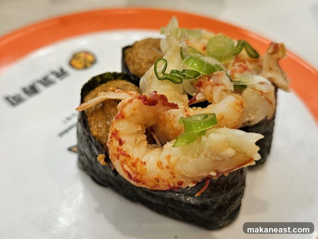 Sushi with Shrimp and Scallions