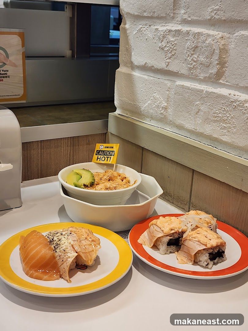 Salmon Sushi and Bowl