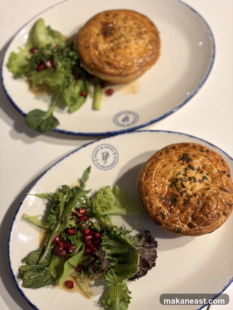 Two Pies with Salad