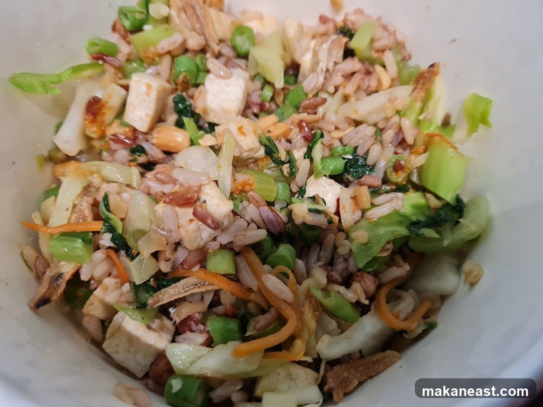 Tofu and Vegetable Rice Bowl
