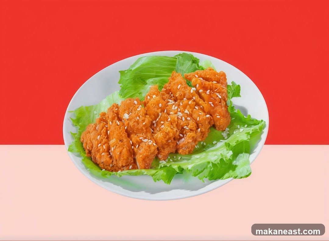Crispy Chicken Slices with Sesame Seeds
