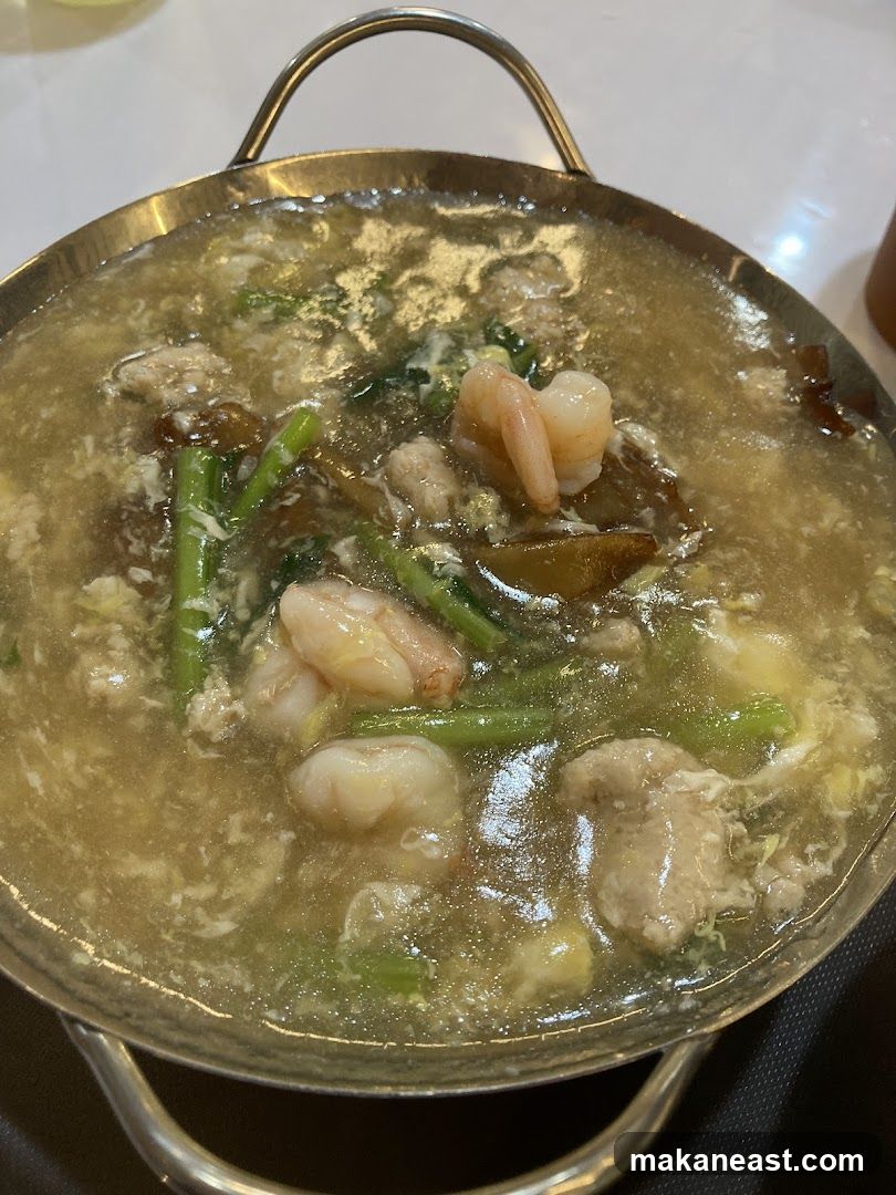 Seafood and Pork Noodle Dish