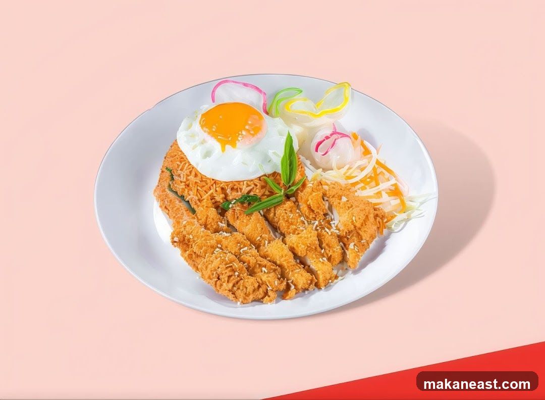 Fried Chicken and Noodles