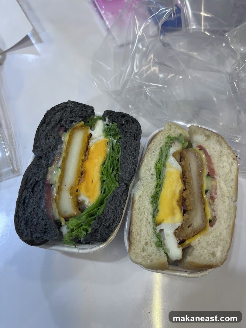 Two Halved Sandwiches