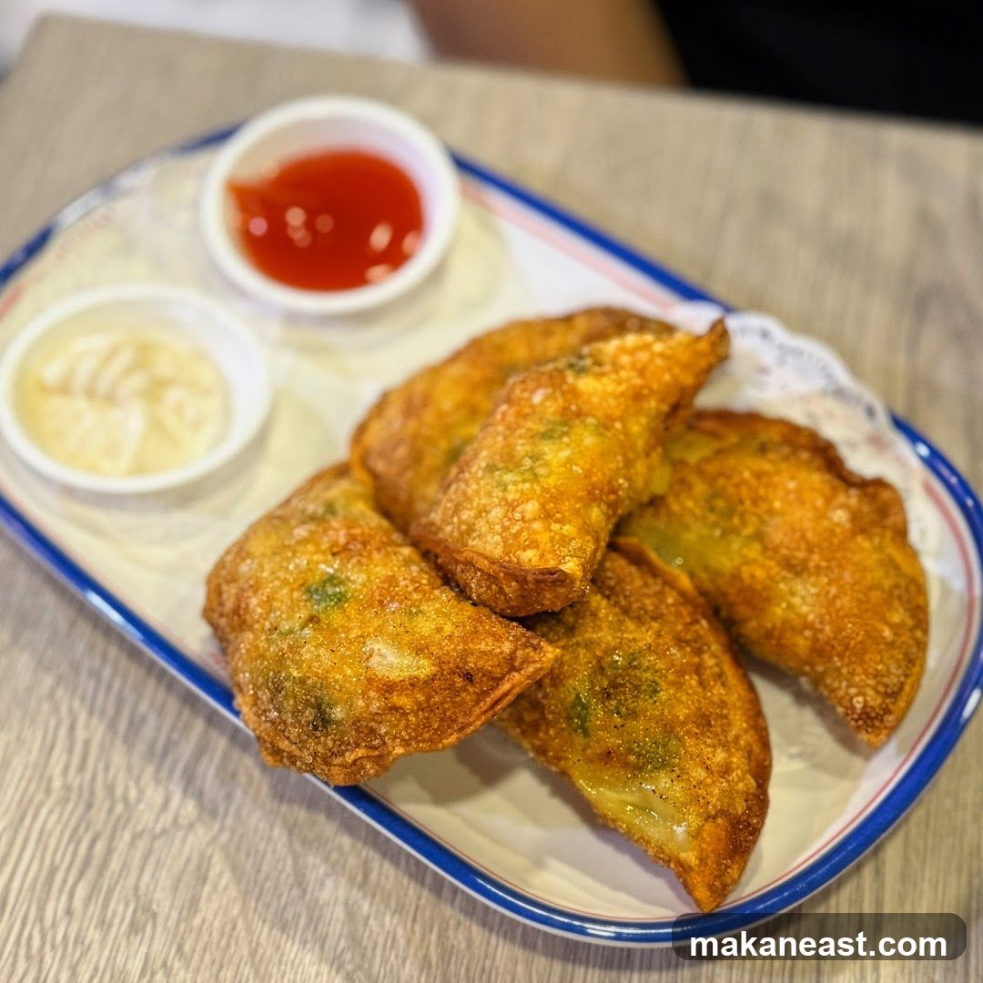 Fried Dumplings with Dipping Sauces