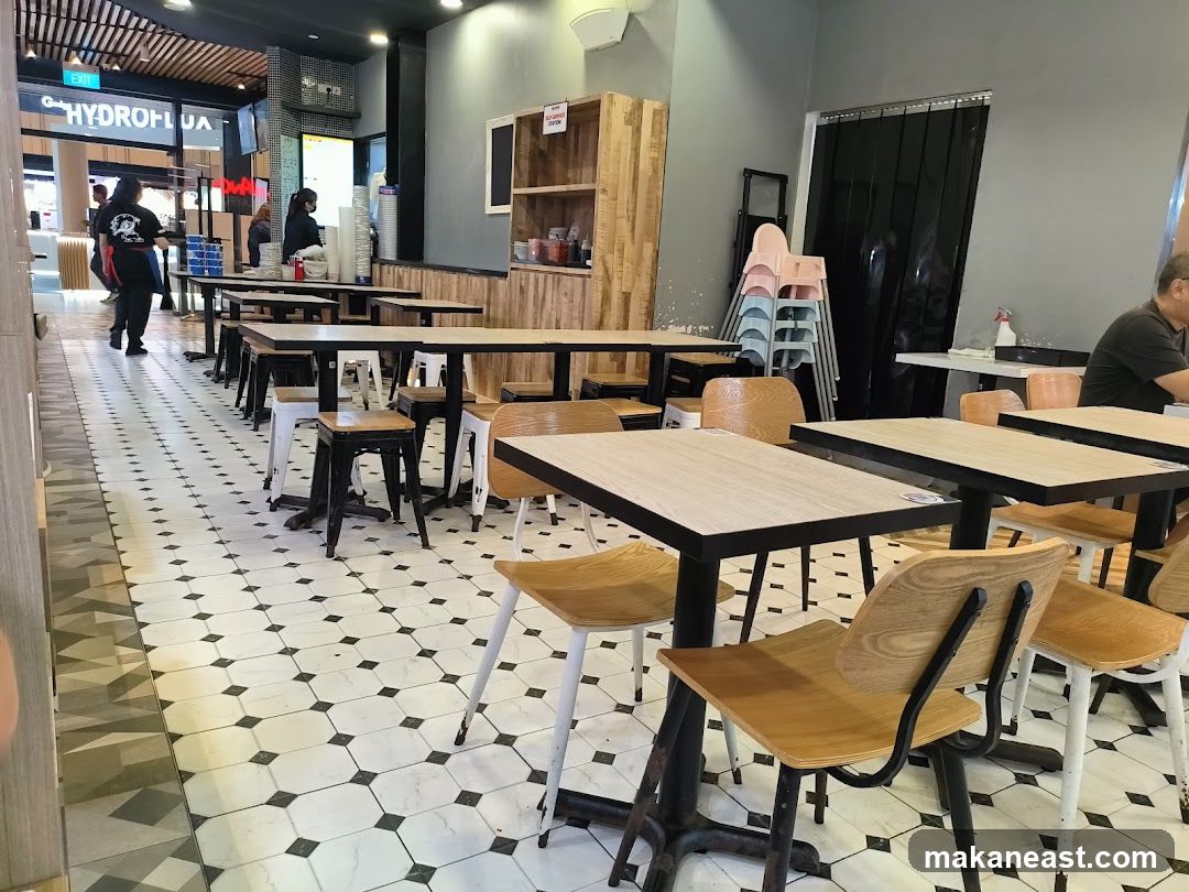 Restaurant Interior with Tables and Chairs
