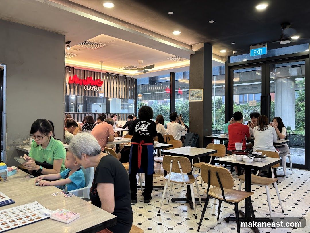Restaurant Interior with Diners
