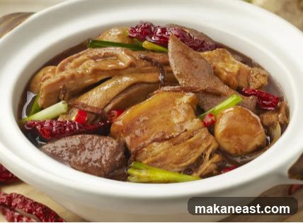 Braised Pork Belly with Dried Chilies
