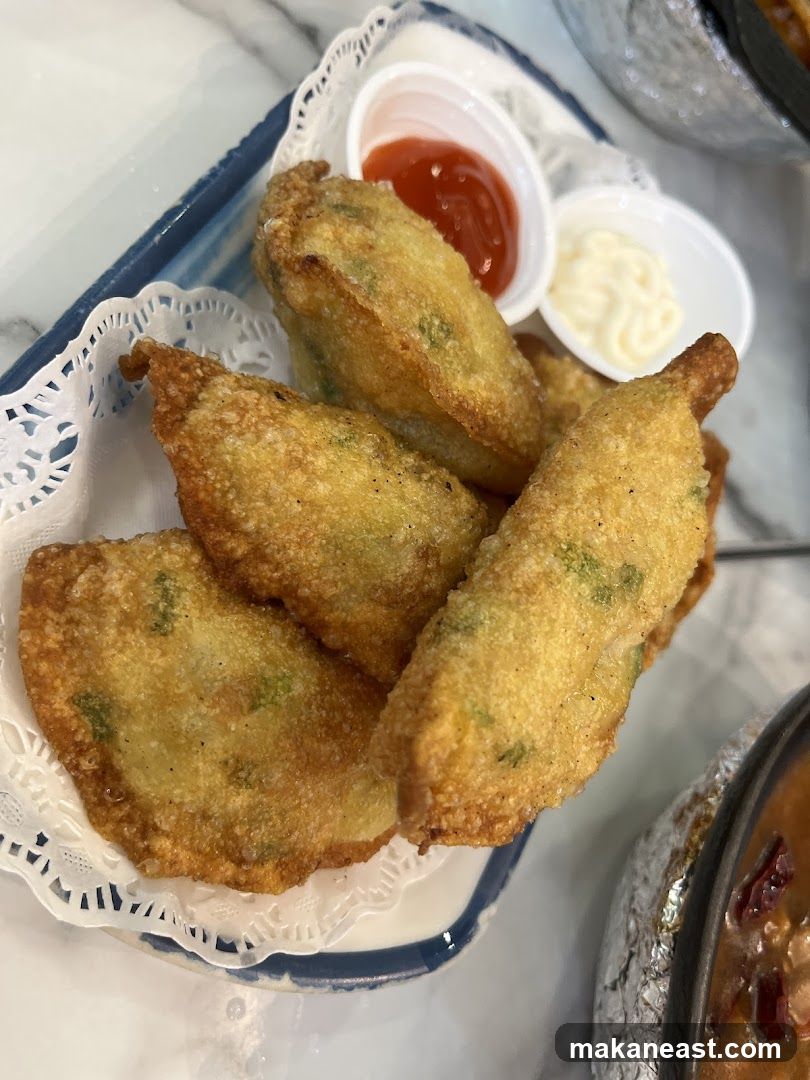 Fried Dumplings with Dipping Sauces
