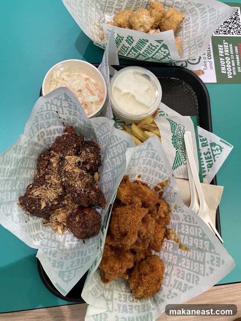 Chicken wings and sides