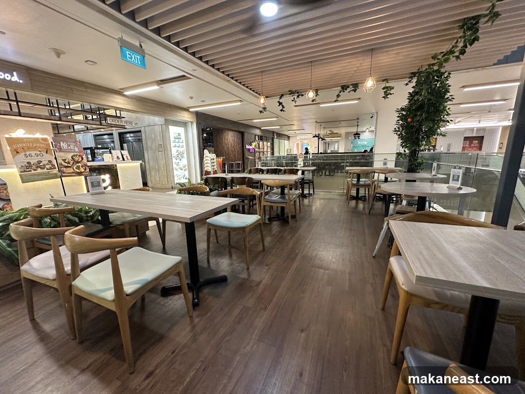 Cafe Interior with Tables and Chairs