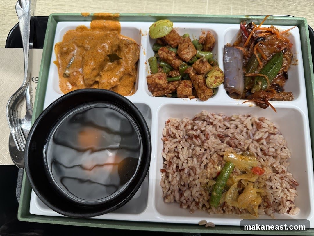 Meal Tray with Rice and Curries