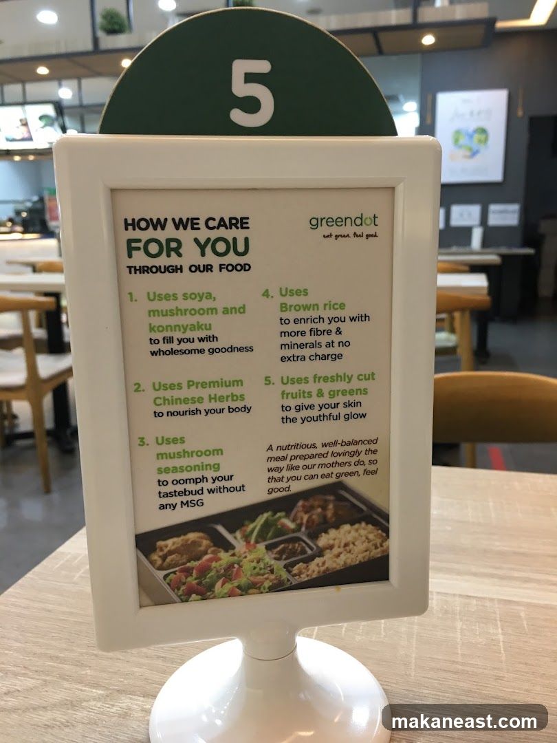 Greendot Food Philosophy