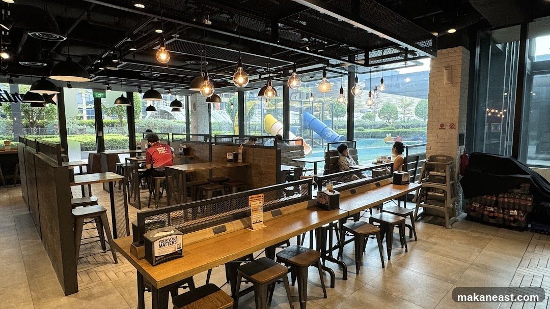 Restaurant Interior with Outdoor View