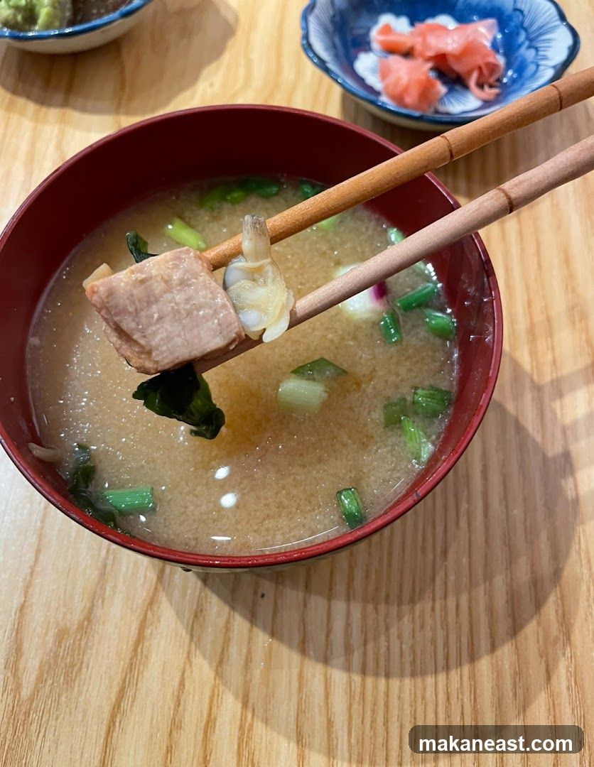 Miso Soup with Tofu and Clam