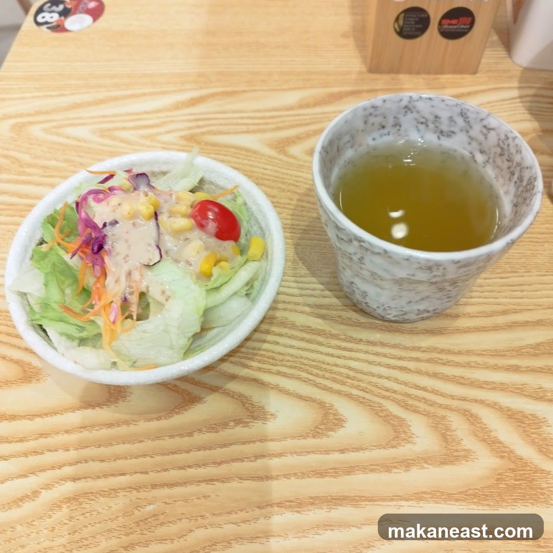 Salad and Drink