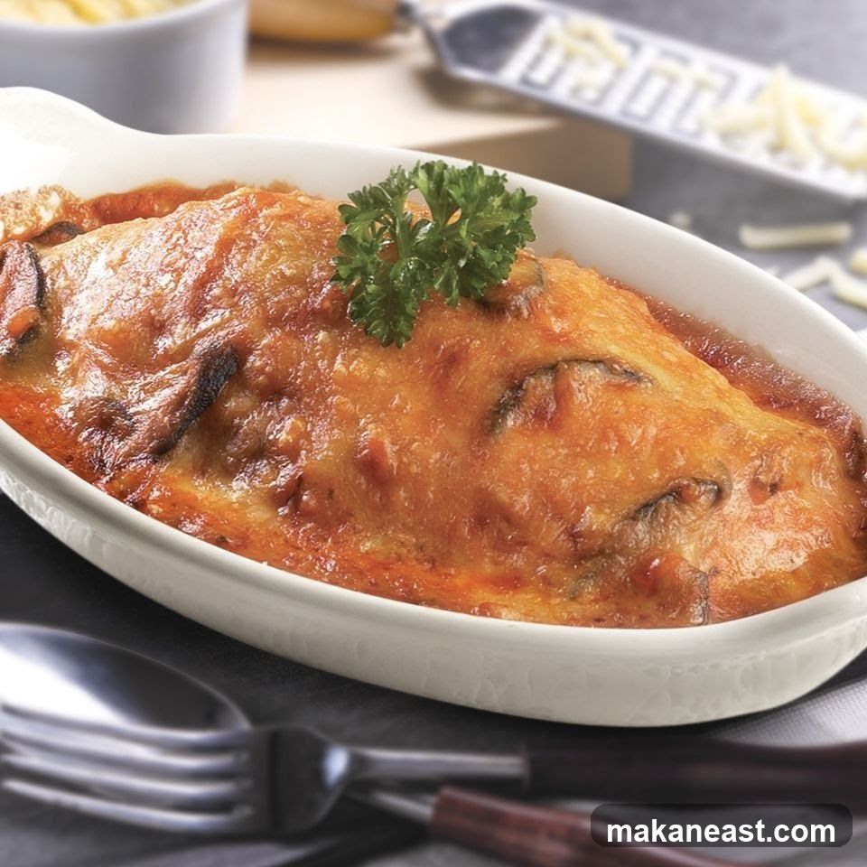 Baked Dish with Cheese and Parsley