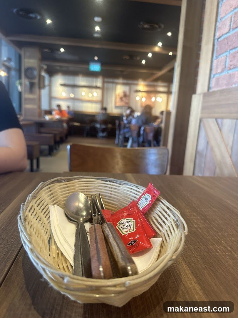 Table Setting with Condiments