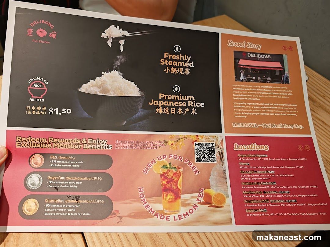 DELIBOWL Menu