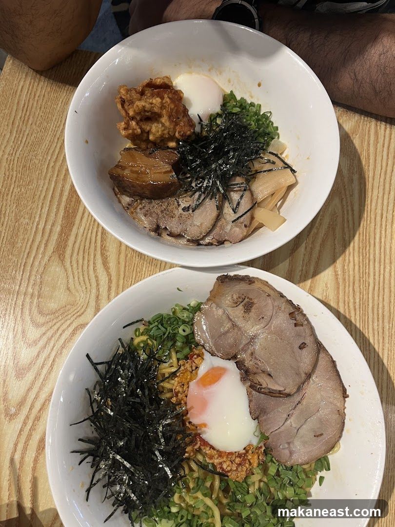 Two bowls of ramen