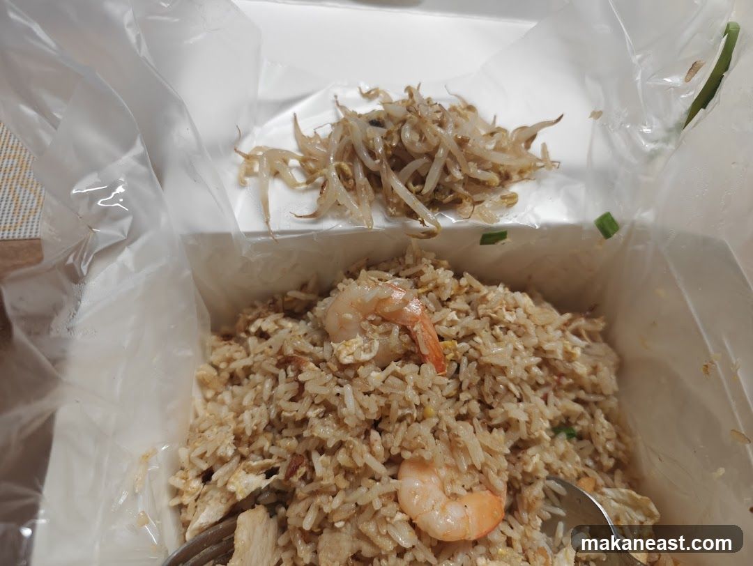 Shrimp Fried Rice with Bean Sprouts