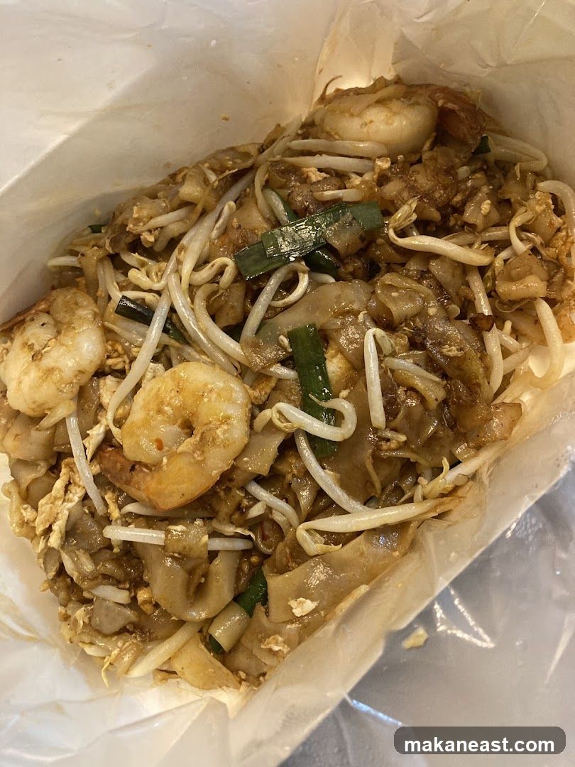 Stir-fried noodles with shrimp