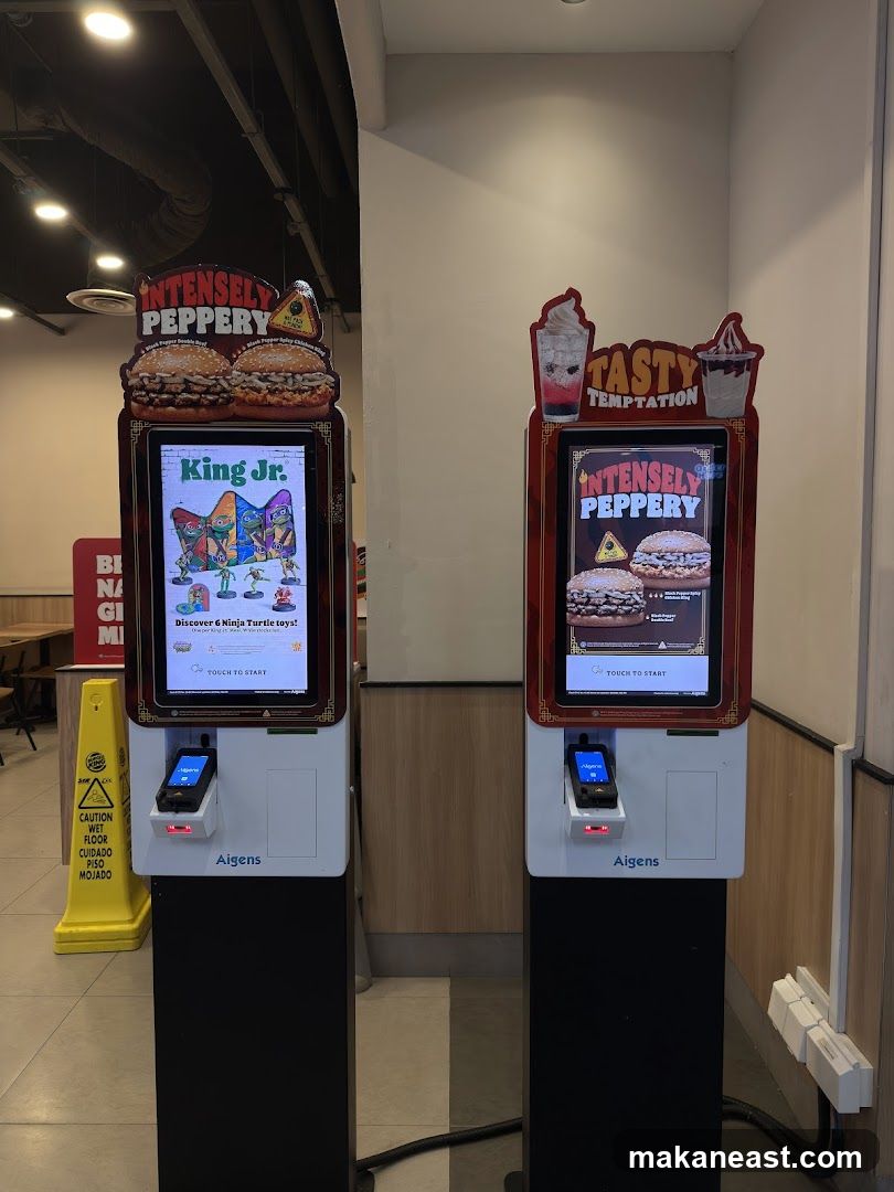 Self-order kiosks