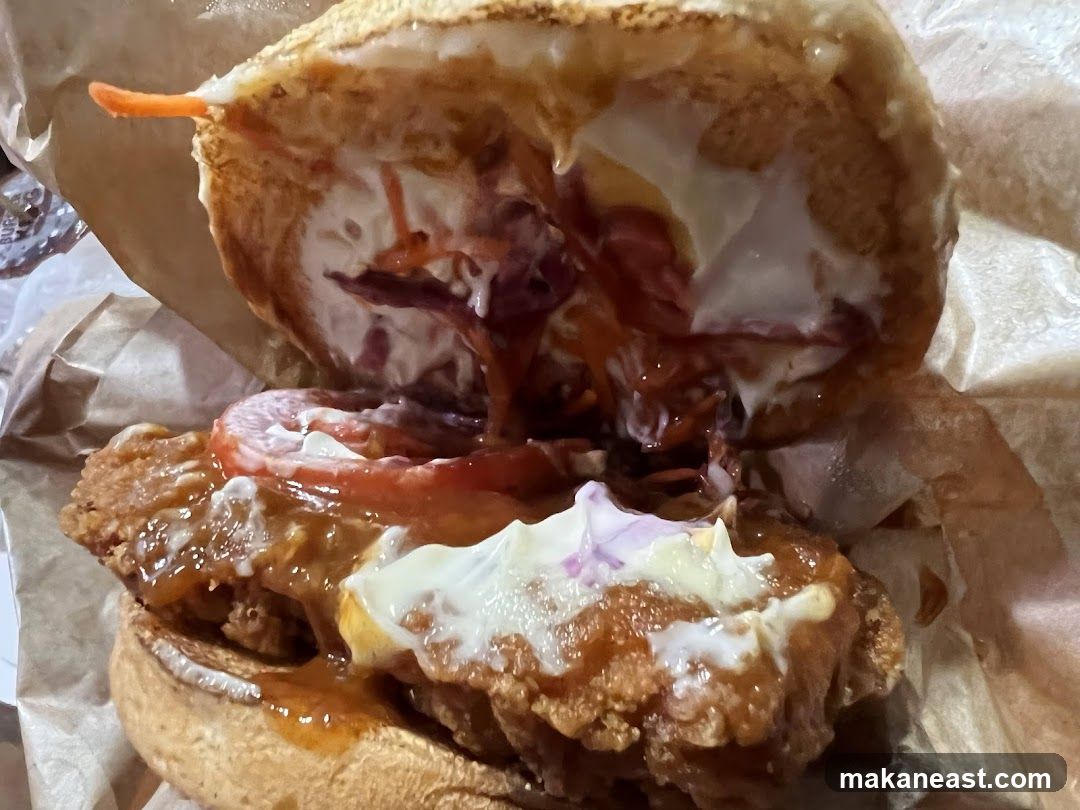 Burger with Fried Chicken