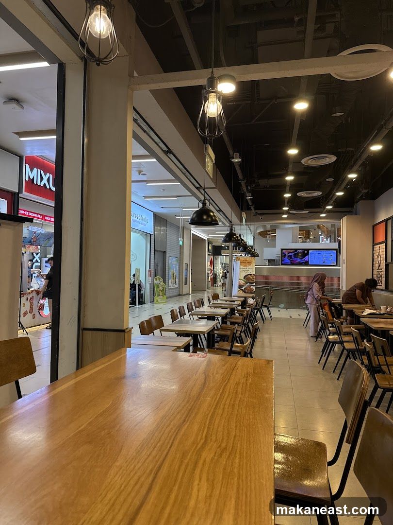 Restaurant Interior with Tables and Chairs