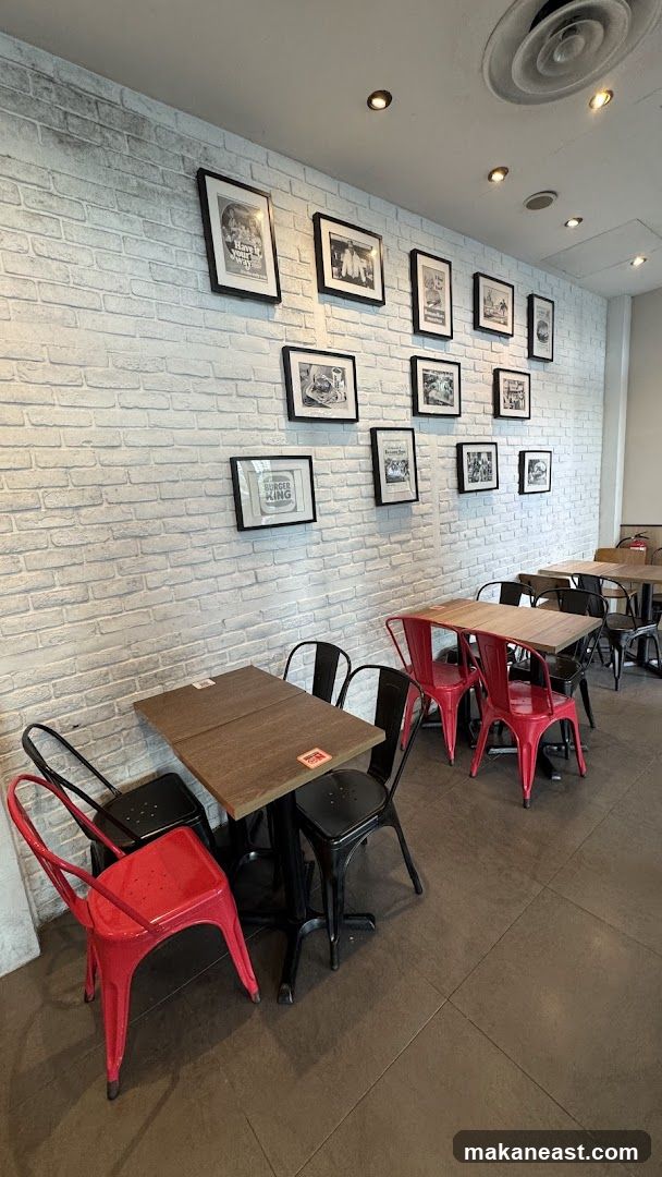 Restaurant Interior with Framed Pictures