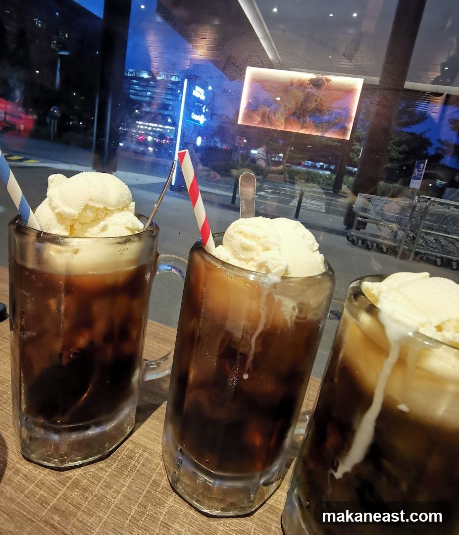 Three Root Beer Floats