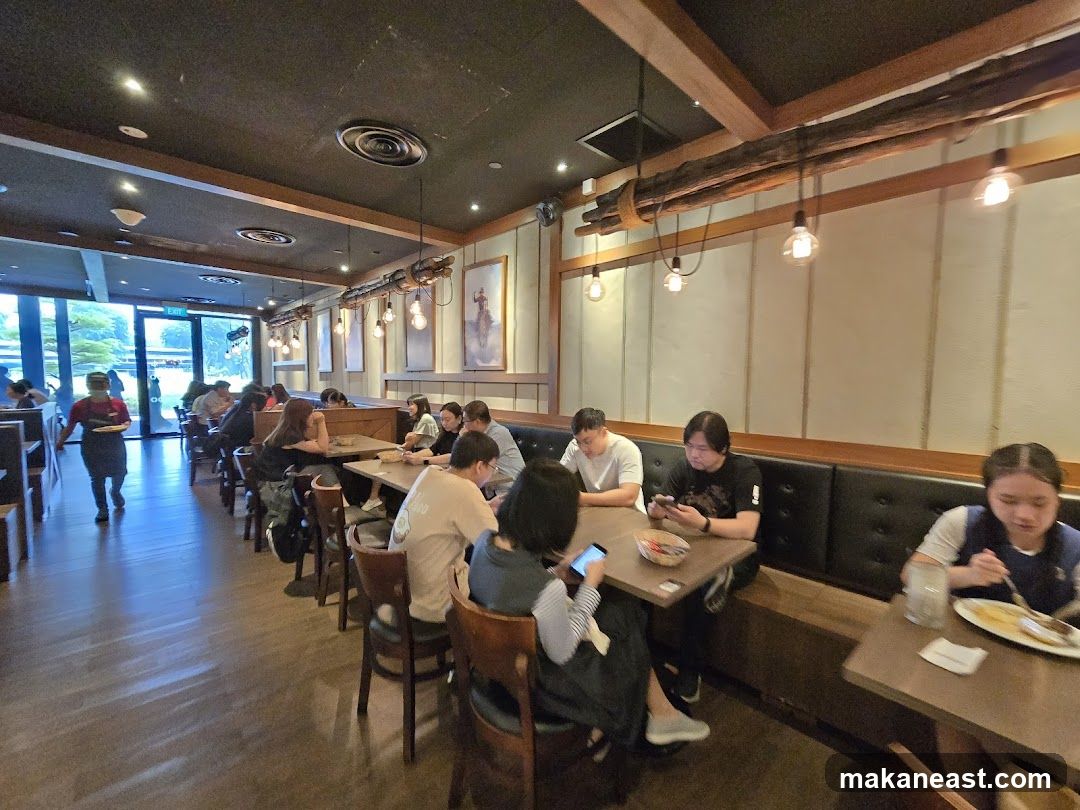Restaurant Interior with Diners