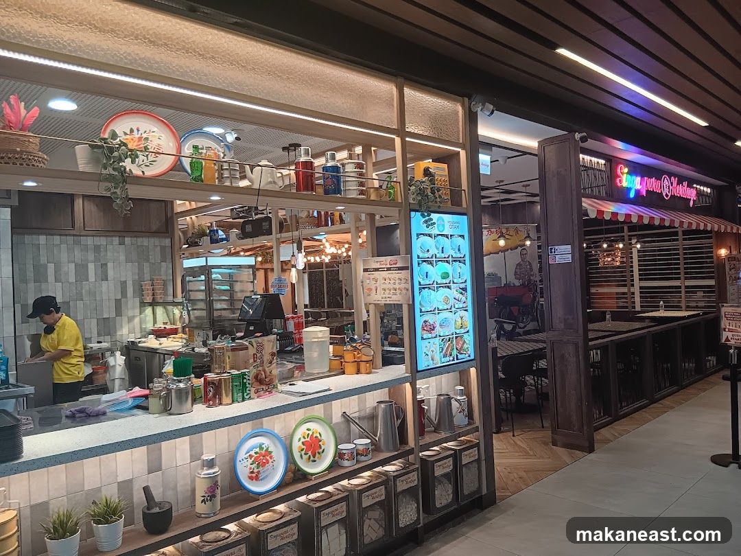 Restaurant Interior with Menu Display