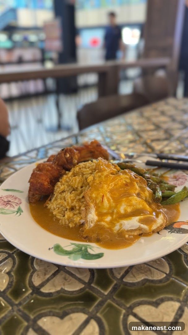 Fried Chicken and Rice Plate