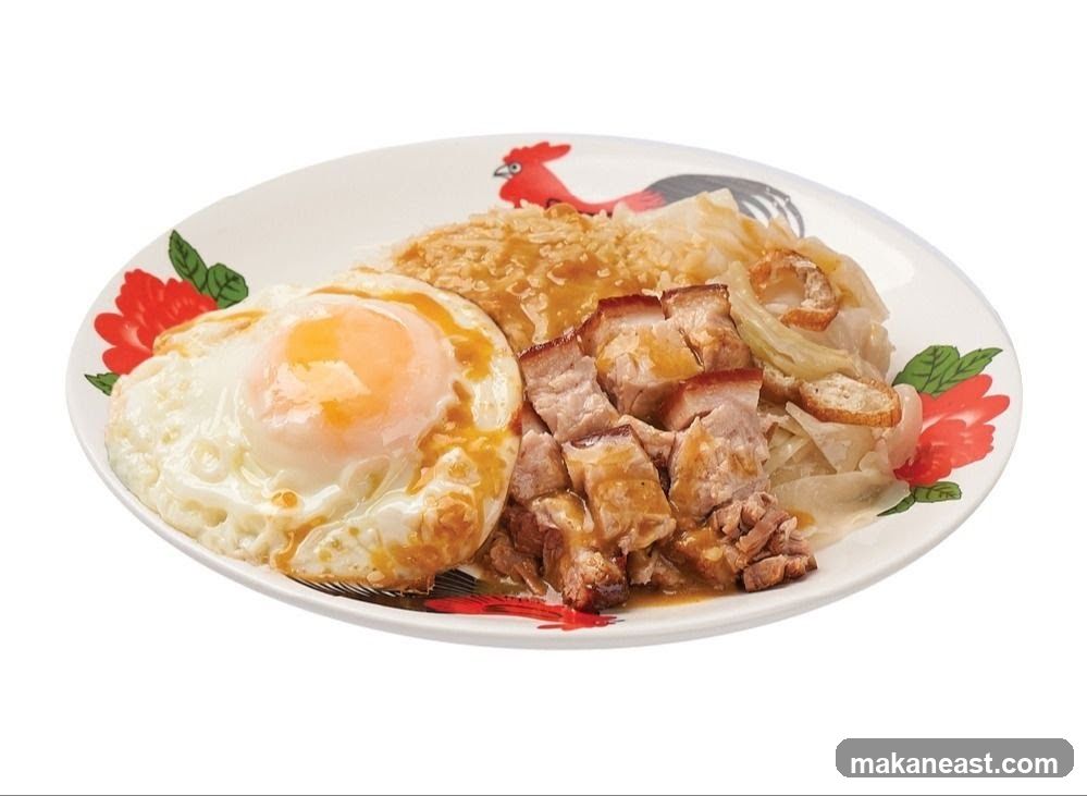 Roast Pork Rice with Fried Egg