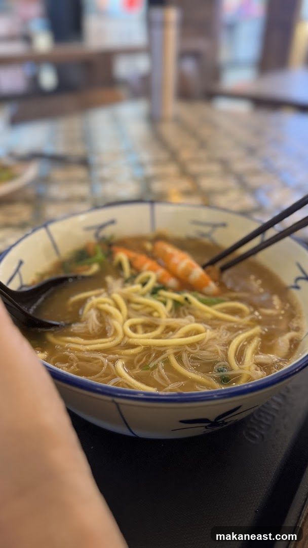 Noodle Soup with Shrimp