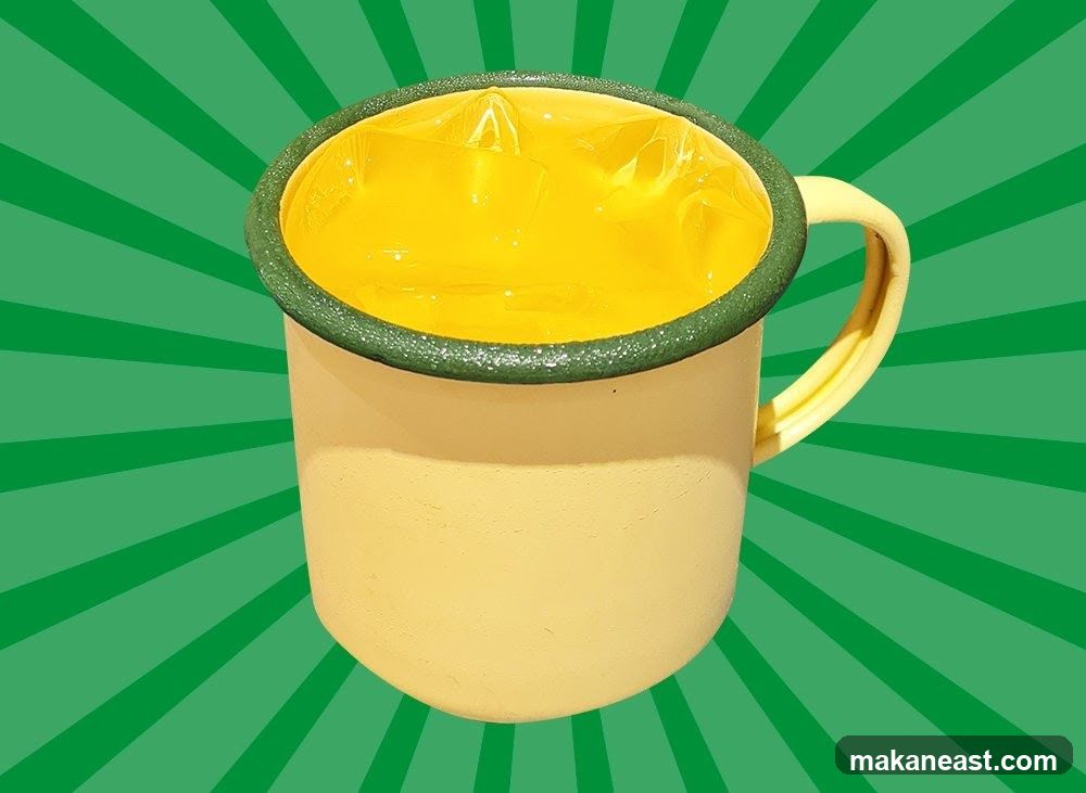 Yellow Mug with Yellow Drink