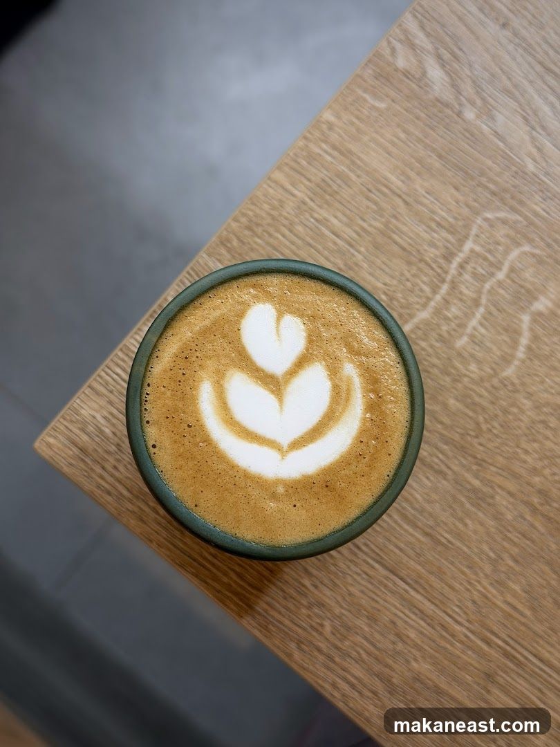 Latte with Heart Art
