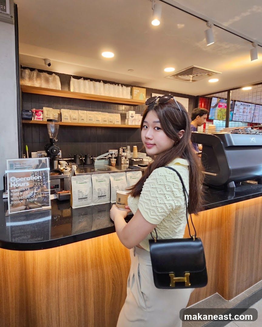 Woman at Coffee Counter