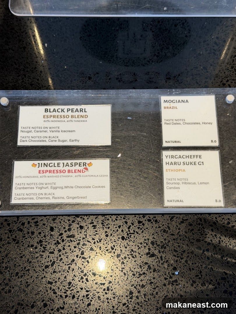 Coffee Menu