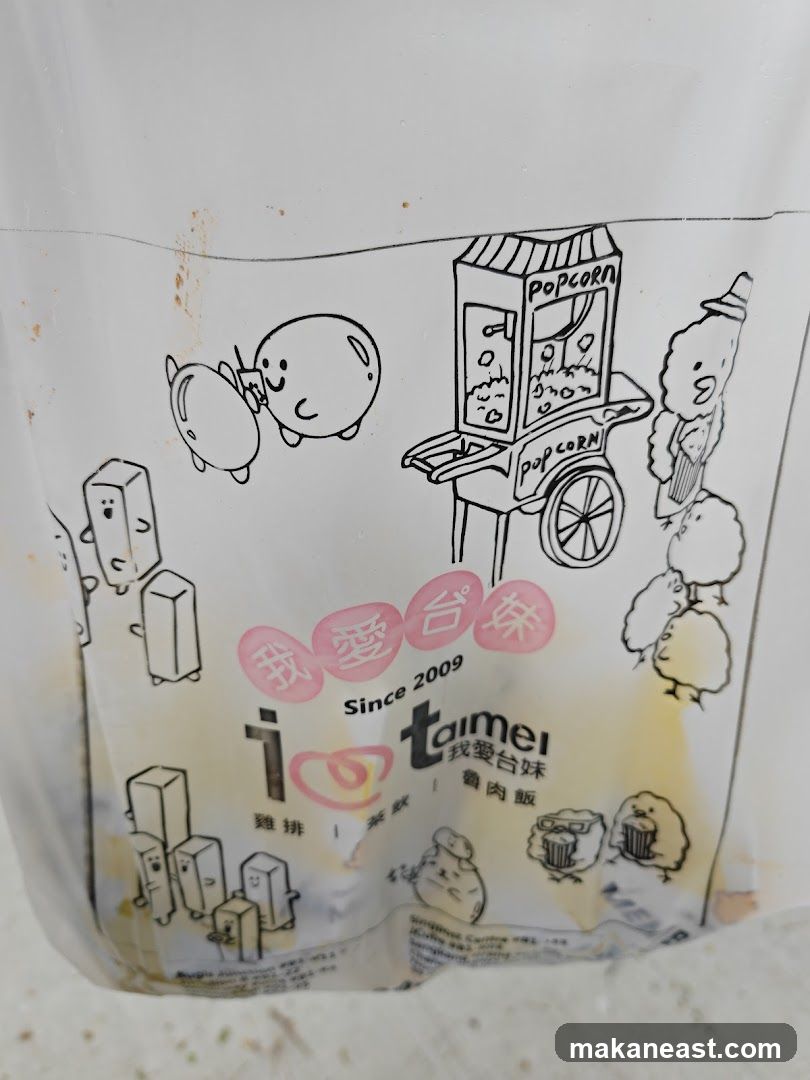 Bag with cartoon drawings